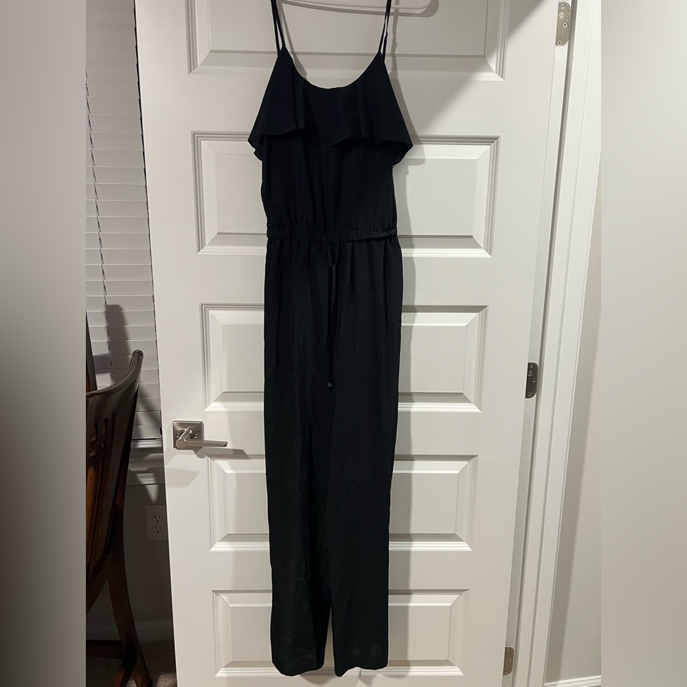 Michael Kors Black Ruffled Jumpsuit